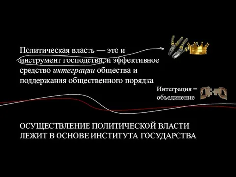 Политическая власть — это и инструмент господства, и эффективное средство интеграции общества