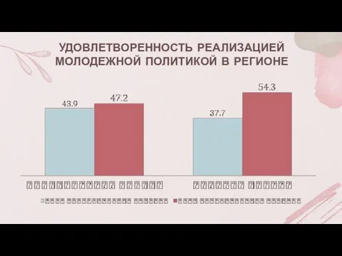 УДОВЛЕТВОРЕННОСТЬ РЕАЛИЗАЦИЕЙ МОЛОДЕЖНОЙ ПОЛИТИКОЙ В РЕГИОНЕ