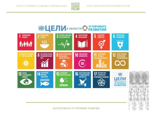 ЦЕНТР ЭКОЛОГИЧЕСКОЙ ПОЛИТИКИ РОССИИ ЦЕНТР УСТОЙЧИВОГО РАЗВИТИЯ И ЗДОРОВЬЯ СРЕДЫ ЭКОЛОГИЧЕСКИ УСТОЙЧИВОЕ РАЗВИТИЕ