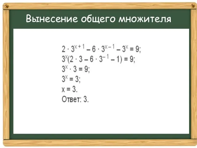 Вынесение общего множителя