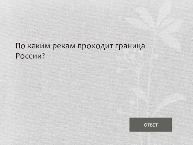 ОТВЕТ По каким рекам проходит граница России?