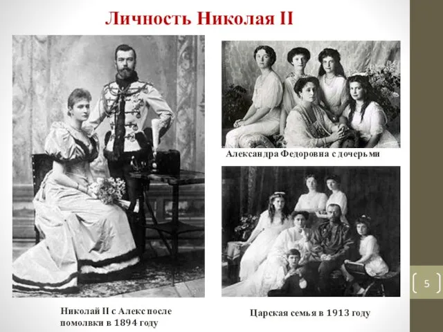 Царская семья в 1913 году Личность Николая II Николай II c Алекс