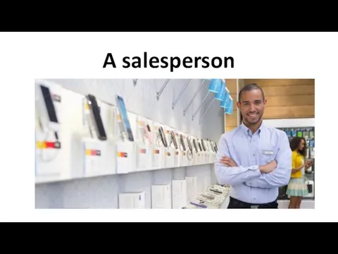 A salesperson