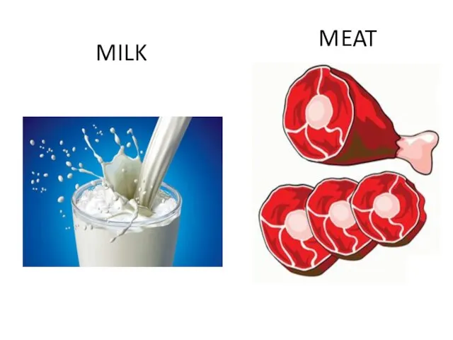 MILK MEAT