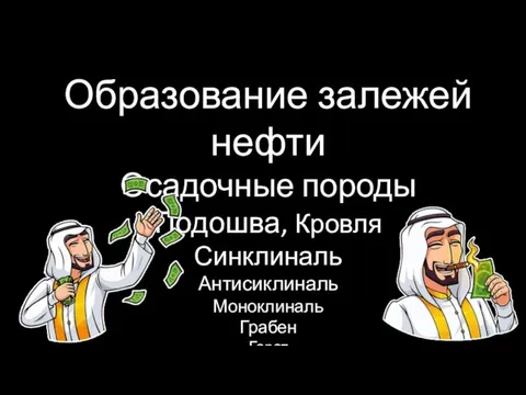 Образование залежей нефти Осадочные породы Подошва, Кровля Синклиналь Антисиклиналь Моноклиналь Грабен Горст