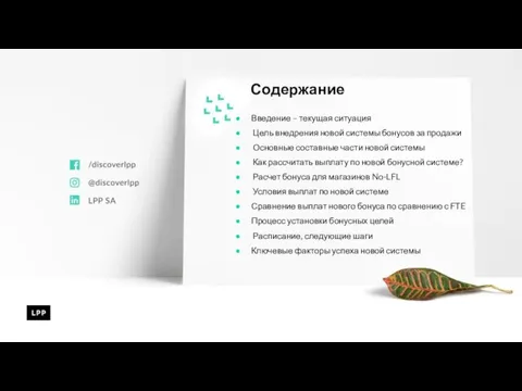 Введение – текущая ситуация Цель внедрения новой системы бонусов за продажи Основные