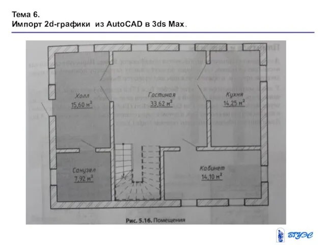 Тема 6. Импорт 2d-графики из AutoCAD в 3ds Max.