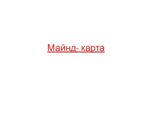 Майнд- карта