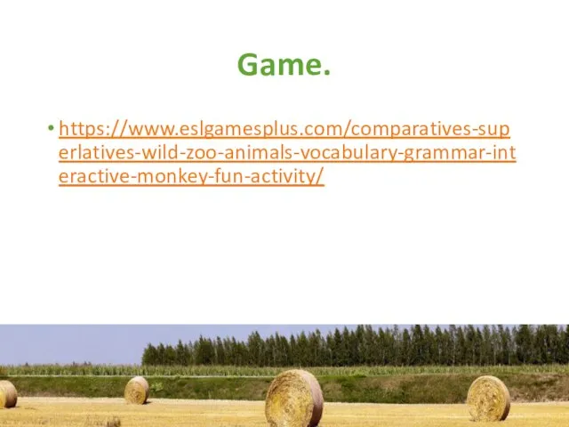 Game. https://www.eslgamesplus.com/comparatives-superlatives-wild-zoo-animals-vocabulary-grammar-interactive-monkey-fun-activity/