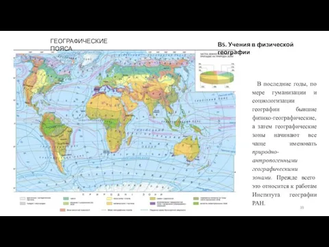 ГЕОГРАФИЧЕСКИЕ ПОЯСА В последние годы, по мере гуманизации и социологизации географии бывшие