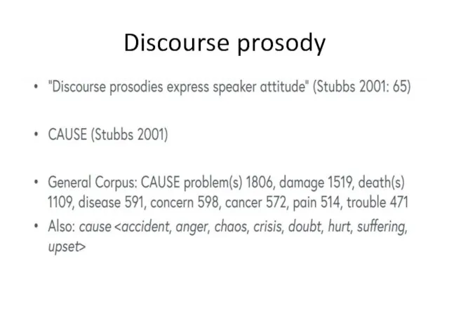 Discourse prosody