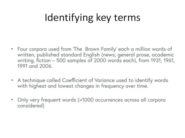 Identifying key terms
