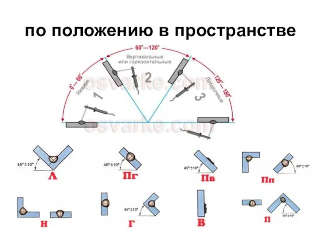 по положению в пространстве