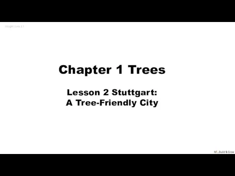 Chapter 1 Trees Lesson 2 Stuttgart: A Tree-Friendly City Insight Link L1