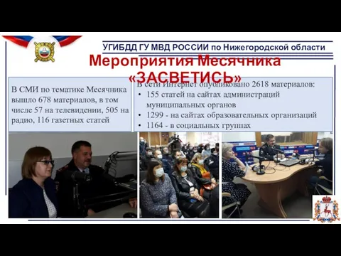 УГИБДД ГУ МВД РОССИИ по Нижегородской области В СМИ по тематике Месячника