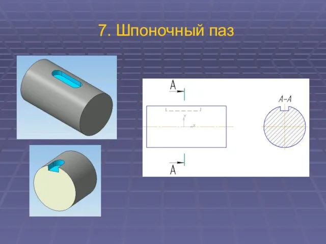 7. Шпоночный паз