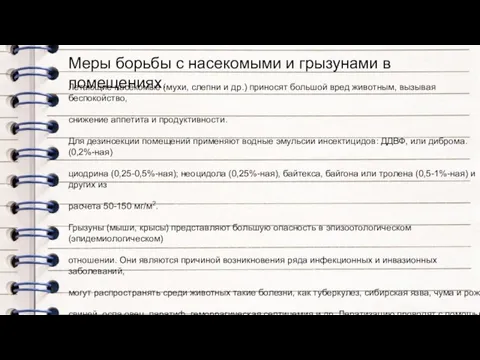 Меры борьбы с насекомыми и грызунами в помещениях. Летающие насекомые (мухи, слепни