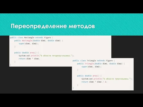 Переопределение методов