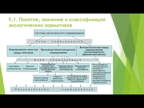 5.1. Понятие, значение и классификация экологических нормативов