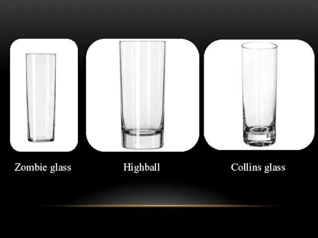 Zombie glass Highball Collins glass