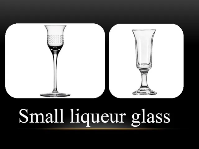 Small liqueur glass