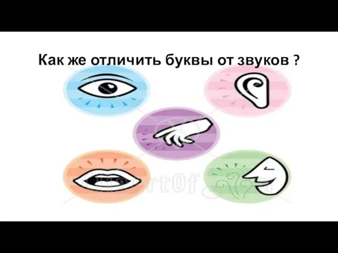 Как же отличить буквы от звуков ?