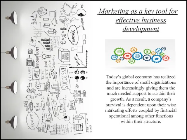 Marketing as a key tool for effective business development Today’s global economy