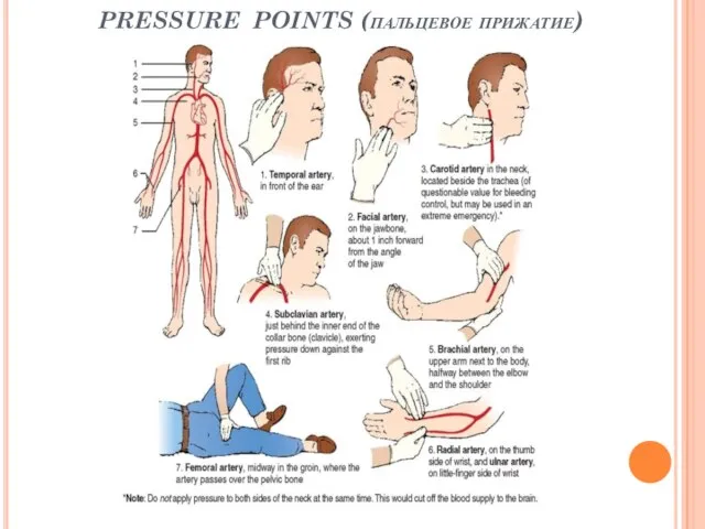 PRESSURE POINTS (пальцевое прижатие)