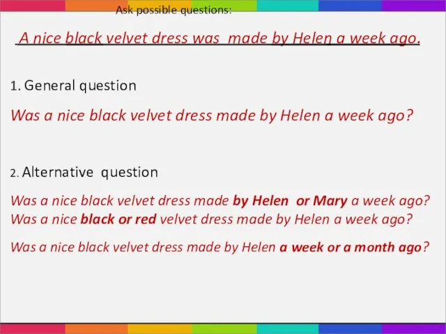 A nice black velvet dress was made by Helen a week ago.