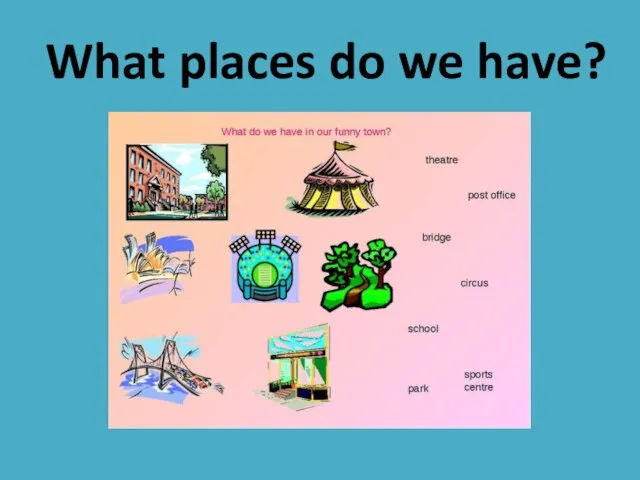 What places do we have?