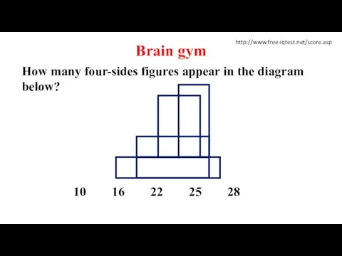 Brain gym http://www.free-iqtest.net/score.asp How many four-sides figures appear in the diagram below?