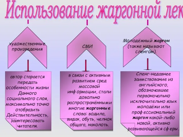 Использование жаргонной лексики художественные произведения автор старается передать особенности жизни Данного социального