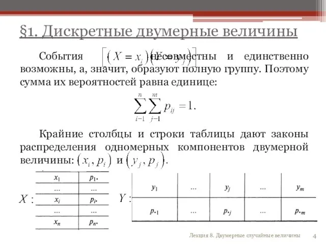 События несовместны и единственно возможны, а, значит, образуют полную группу. Поэтому сумма