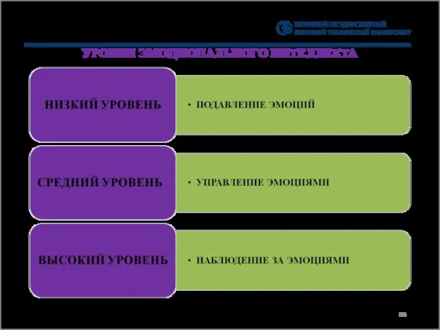 УРОВНИ ЭМОЦИОНАЛЬНОГО ИНТЕЛЛЕКТА