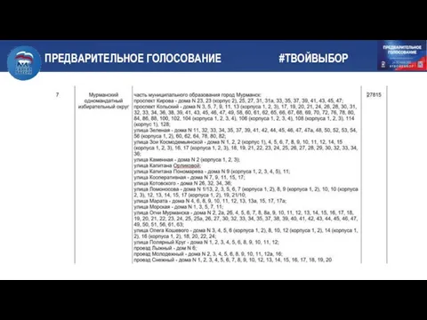 ПРЕДВАРИТЕЛЬНОЕ ГОЛОСОВАНИЕ #ТВОЙВЫБОР