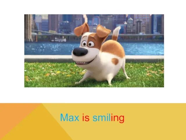 Max is smiling