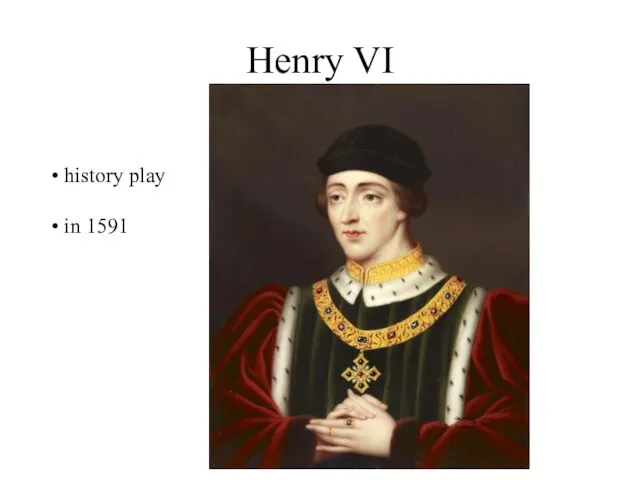 Henry VI history play in 1591