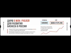 Дарю 50 млн. рублей для развития бизнеса в России Первым 10 000