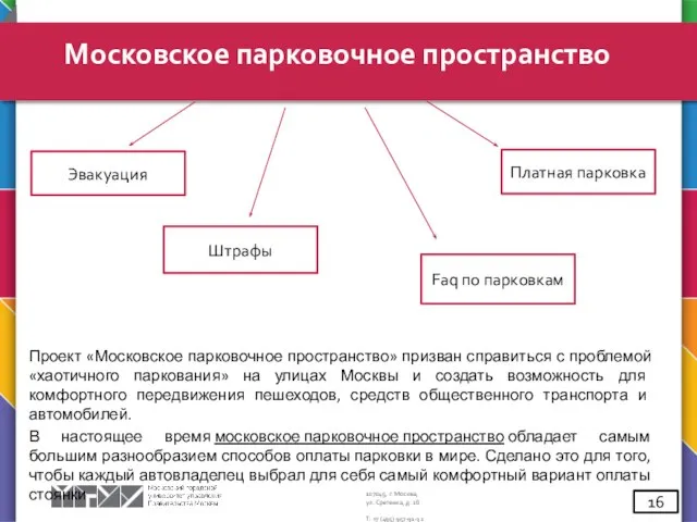 Проект «Московское парковочное пространство» призван справиться с проблемой «хаотичного паркования» на улицах