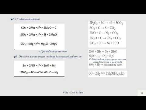 ViTa - Хим & Био Особенный магний - При избытке магния Оксиды