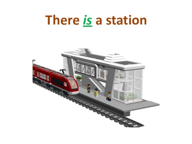 There is a station
