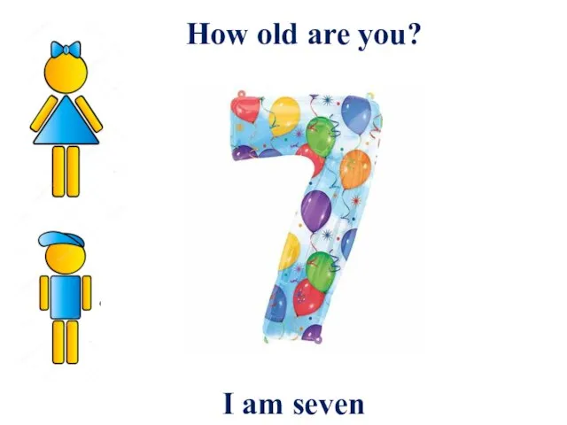 I am seven How old are you?