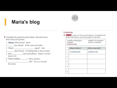 Maria's blog