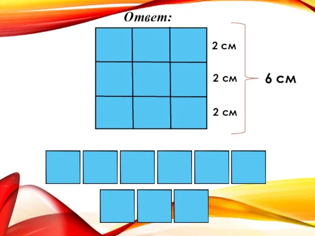 Ответ: 6 см 2 см 2 см 2 см