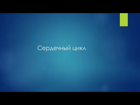 Сердечный цикл