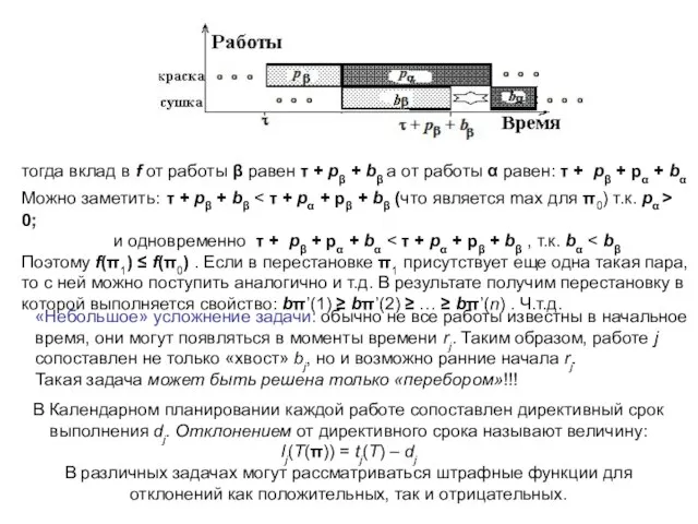 тогда вклад в f от работы β равен τ + pβ +