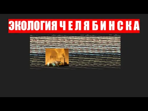 ЭКОЛОГИЯ Ч Е Л Я Б И Н С К А