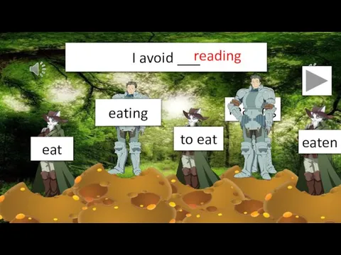 I avoid ___ reading