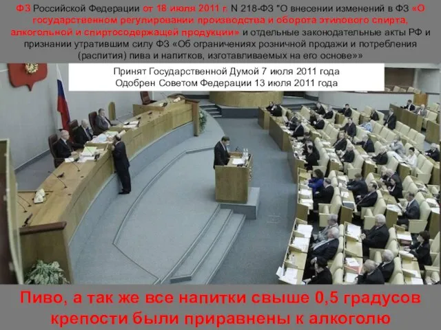 Принят Государственной Думой 7 июля 2011 года Одобрен Советом Федерации 13 июля