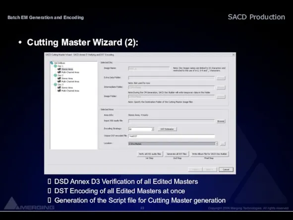 Batch EM Generation and Encoding Cutting Master Wizard (2): DSD Annex D3